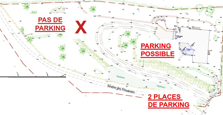 Plan de situation du parking